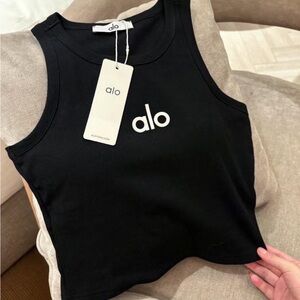 Alo Black Tank Top